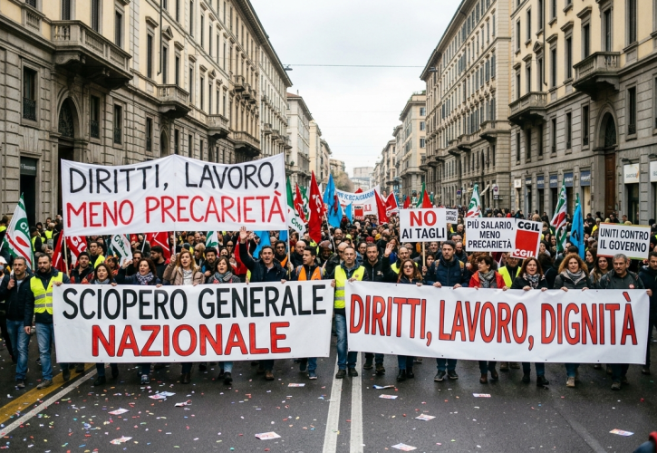 Sciopero generale del 18 maggio: disagi nei trasporti, scuola e sanità